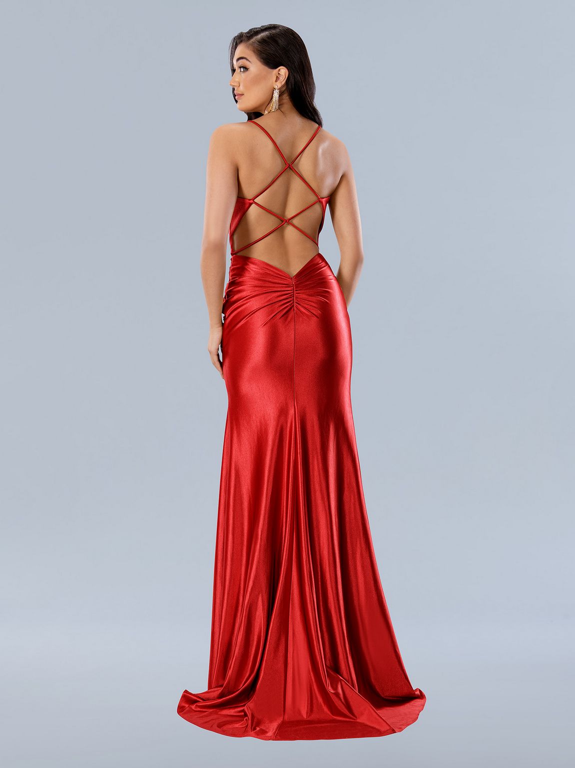Prom Dresses Prom Pleated Long Formal Dress Red