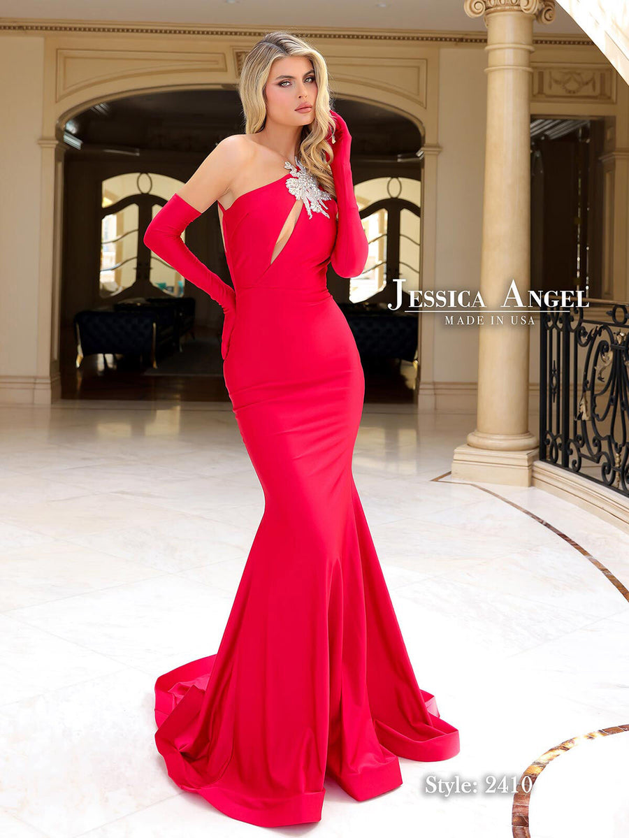 Prom Dresses Long Fitted Formal Evening Prom Dress Red