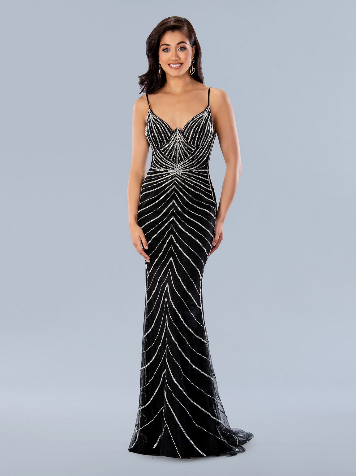 Formal Dresses Beaded Formal Long Prom Dress Black