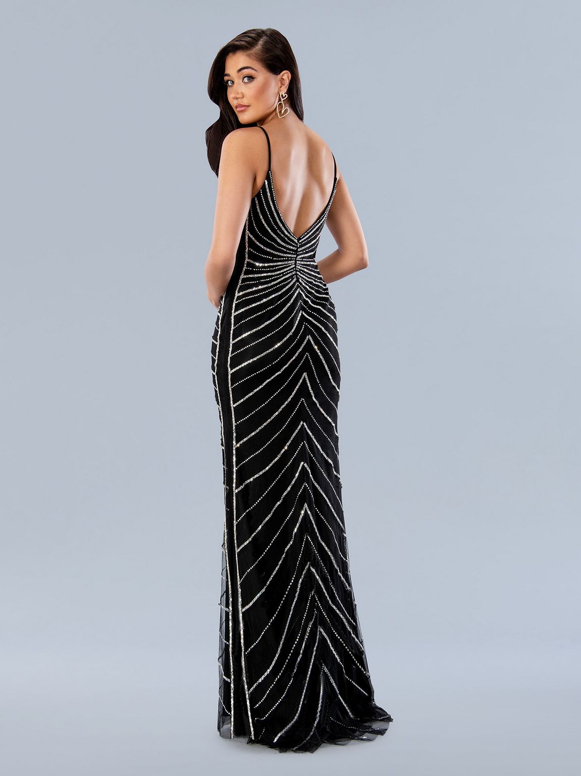 Formal Dresses Beaded Formal Long Prom Dress Black