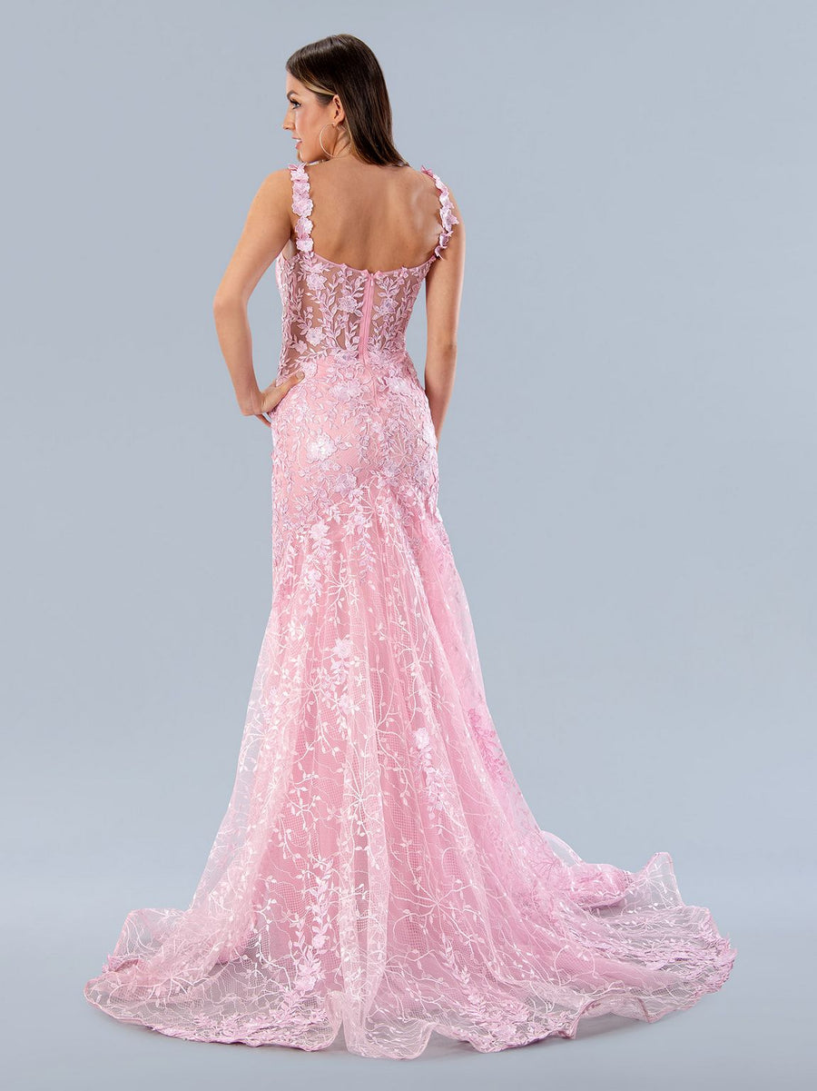 Prom Dresses Beaded Formal Long Prom Dress Pink