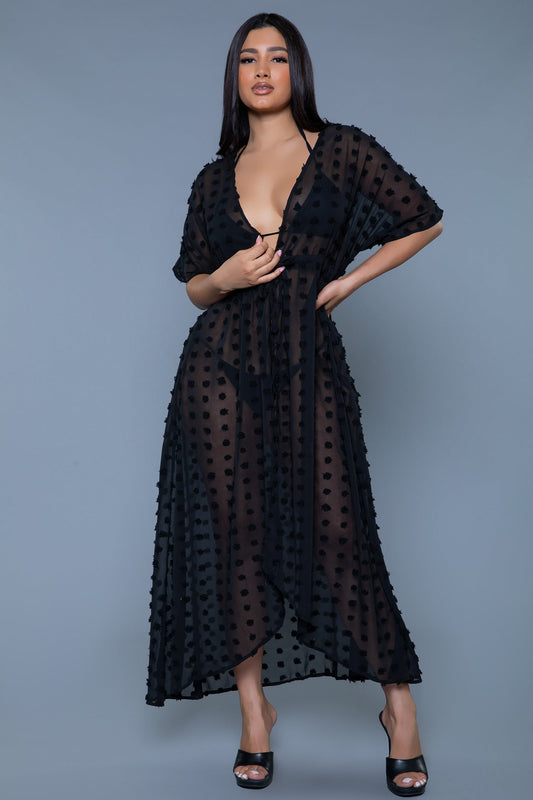 Swimwear 2411 Alice Cover-Up Maxi Dress Black