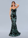 Prom Dresses Long Prom Sequin Formal Dress Teal