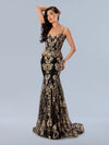 Prom Dresses Formal Long Sequin Prom Dress Gold
