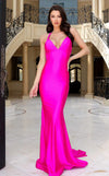 Prom Dresses  Prom Long Fitted Formal Dress Fuchsia