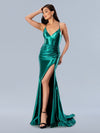 Prom Dresses Fitted Prom Long Formal Dress Green