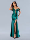 Prom Dresses Long Fitted Formal Prom Dress Emerald Green