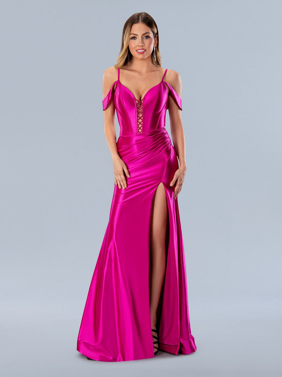 Prom Dresses Long Fitted Formal Prom Dress Fuchsia