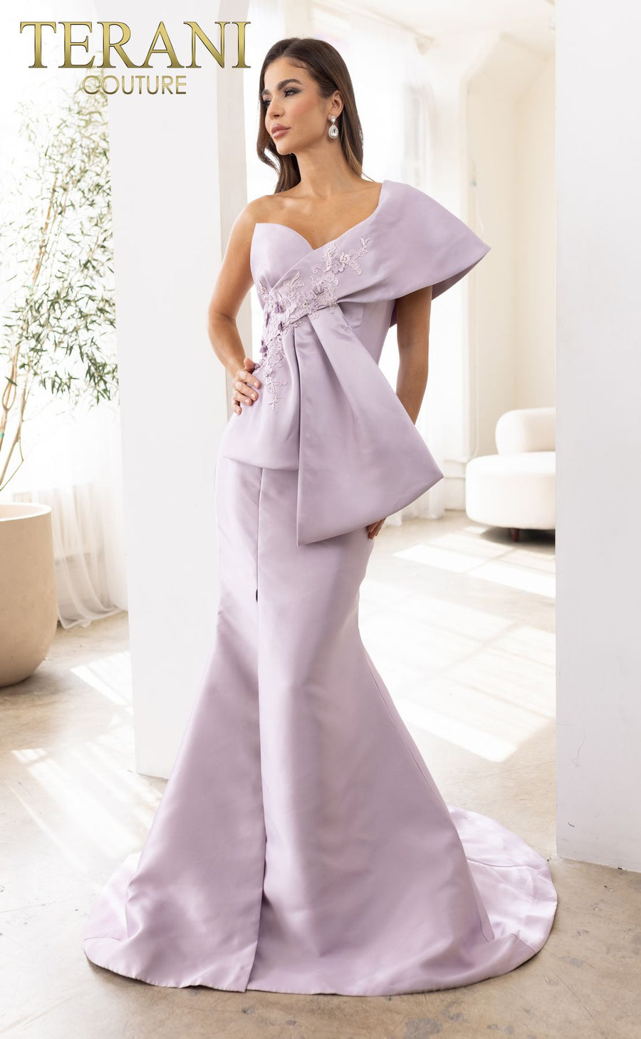 Formal Dresses Asymmetrical Trumpet Long Evening Dress Orchid
