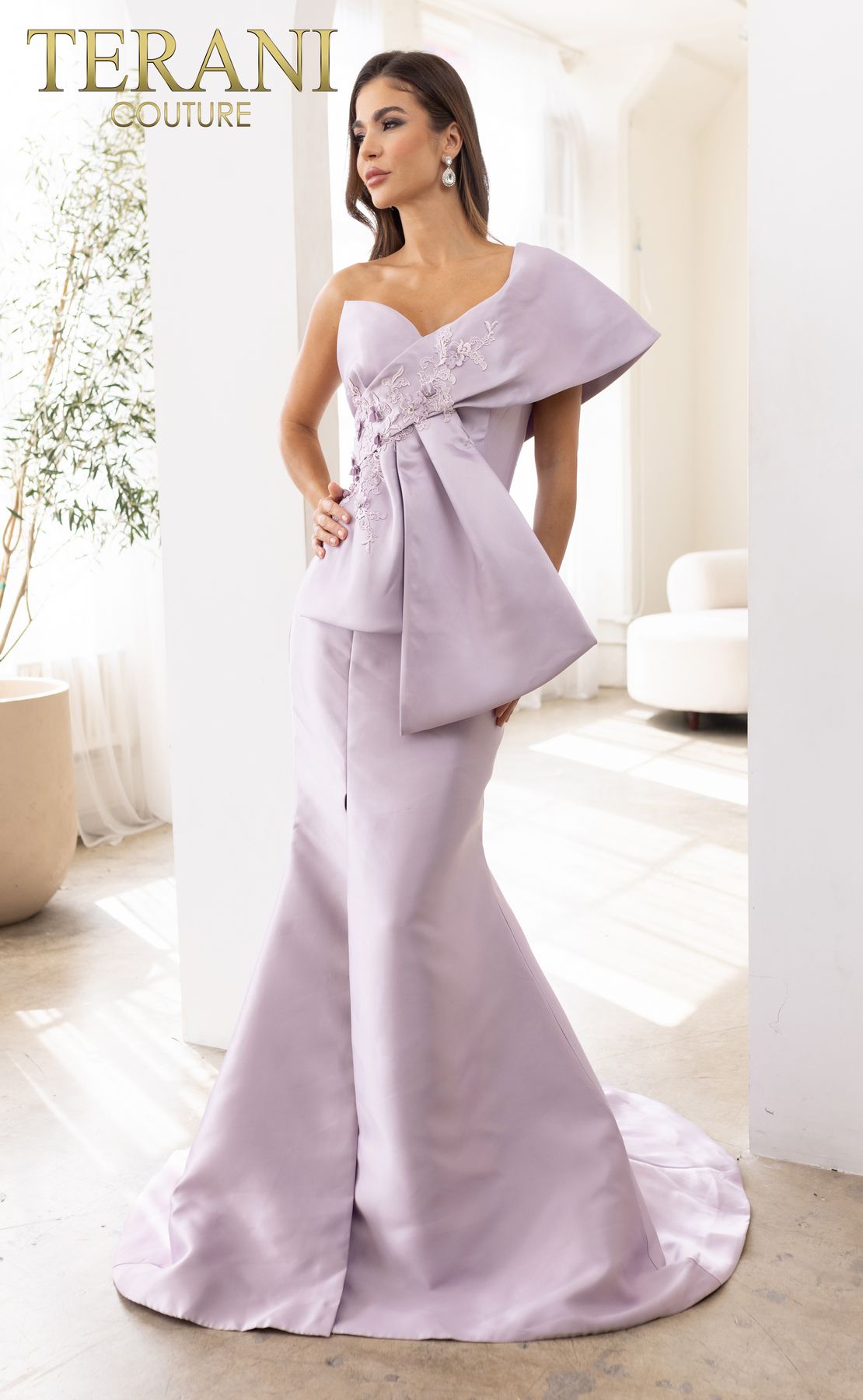 Formal Dresses Asymmetrical Trumpet Long Evening Dress Orchid