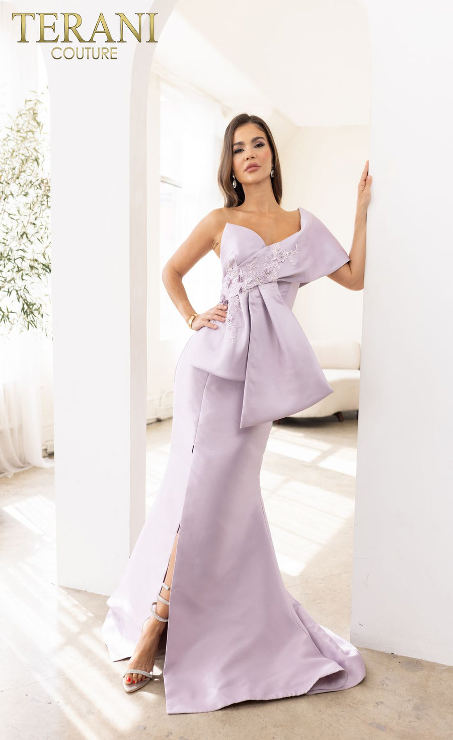 Formal Dresses Asymmetrical Trumpet Long Evening Dress Orchid