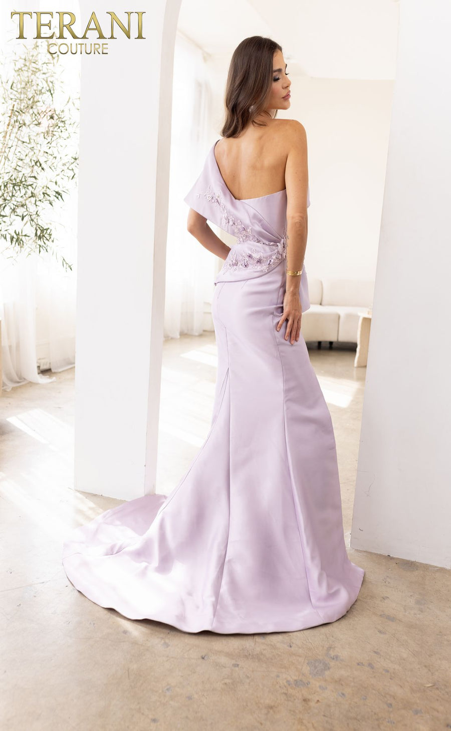Formal Dresses Asymmetrical Trumpet Long Evening Dress Orchid