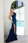 Formal Dresses Asymmetrical Formal Evening Long Dress Navy