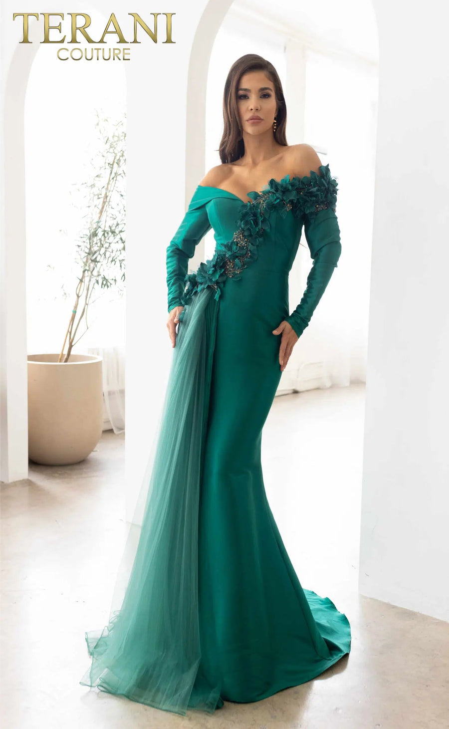 Formal Dresses Long Formal Fitted Evening Dress Emerald