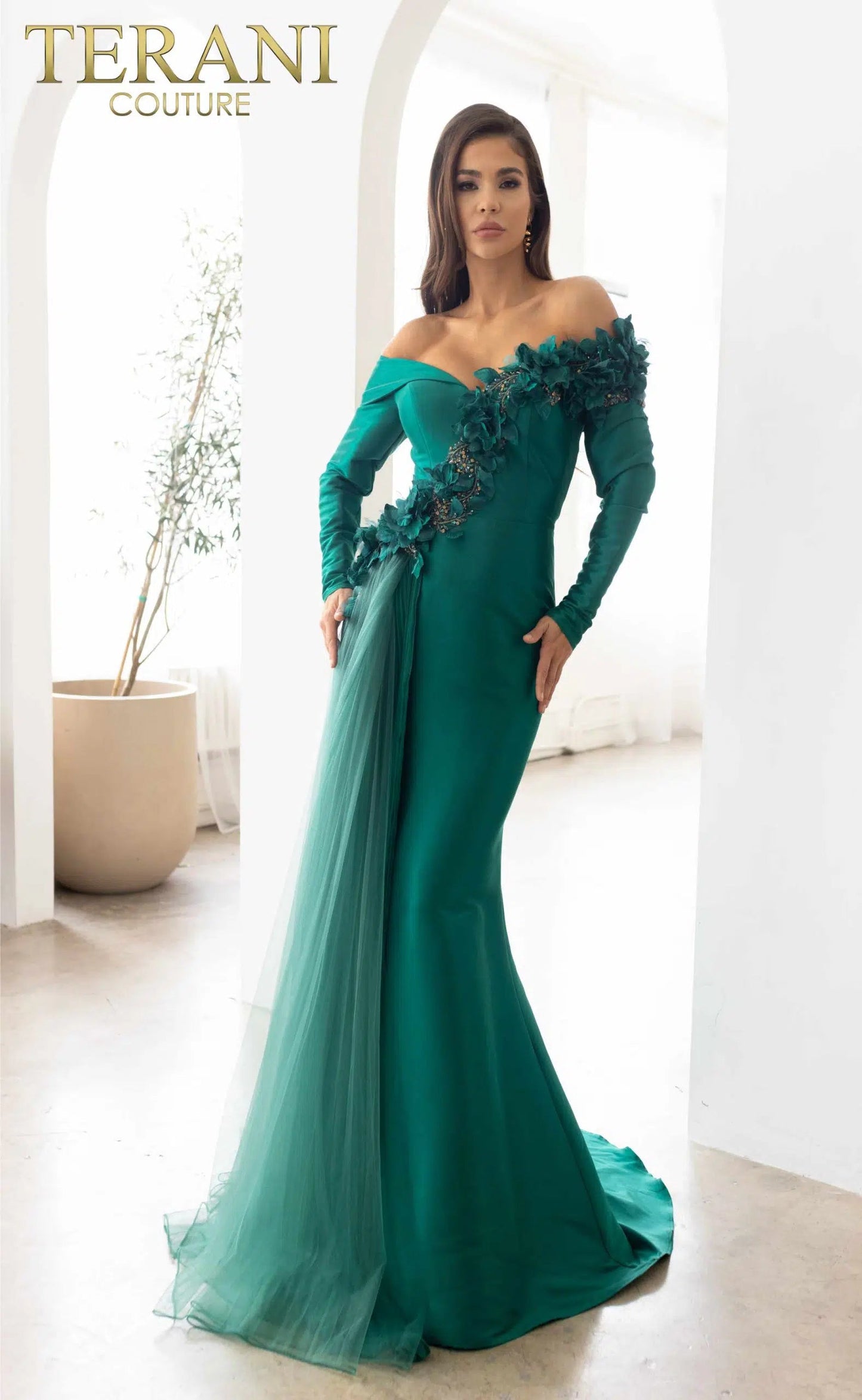Formal Dresses Long Formal Fitted Evening Dress Emerald