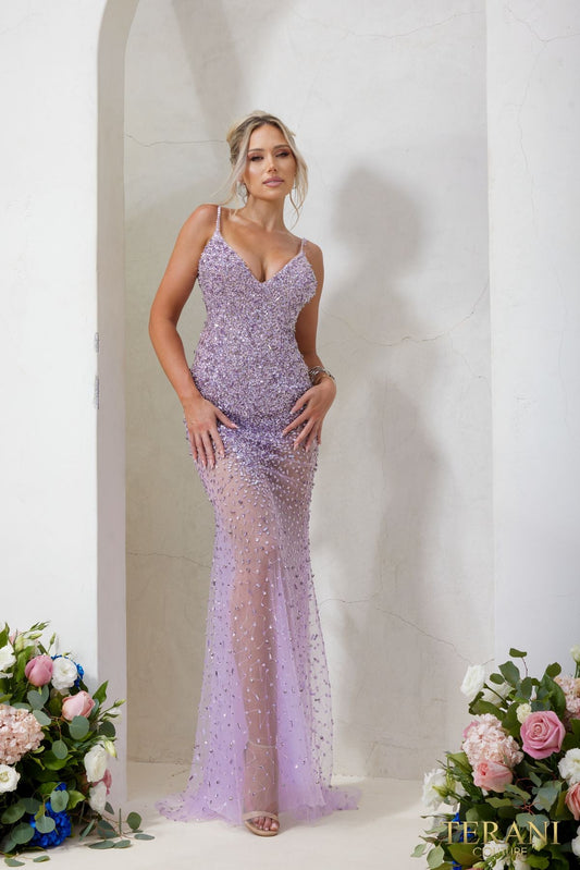 Prom Dresses Bodycon Long Prom Dress Lavender