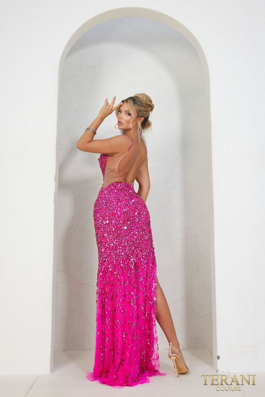 Prom Dresses Prom Long Bodycon Dress Magenta Fuchsia