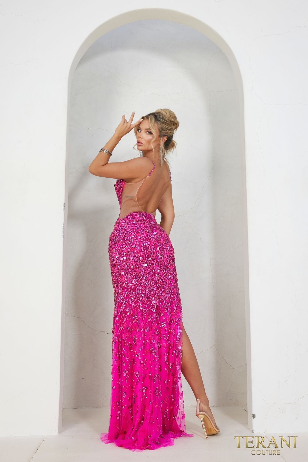 Prom Dresses Prom Long Bodycon Dress Magenta Fuchsia