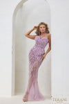 Prom Dresses Long Sweetheart Bodycon Prom Dress Lilac Silver
