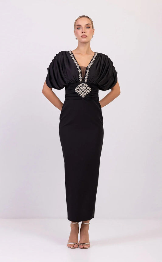 Formal Dresses Long Formal Fitted Dress Black