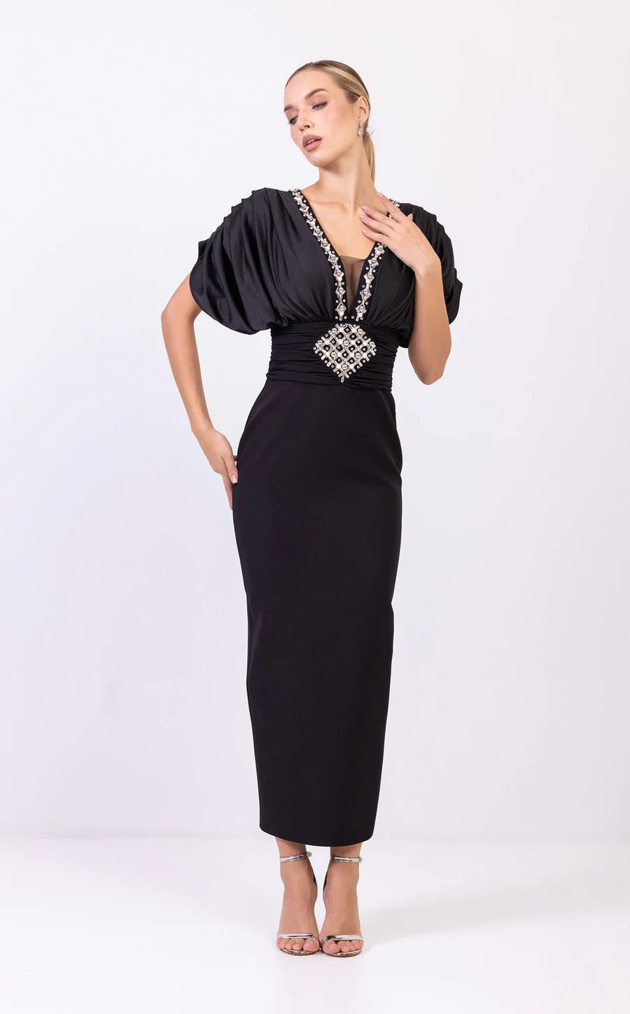 Formal Dresses Long Formal Fitted Dress Black