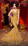 Formal Dresses Formal Long Mermaid Ruffle Evening Prom Dress Mustard
