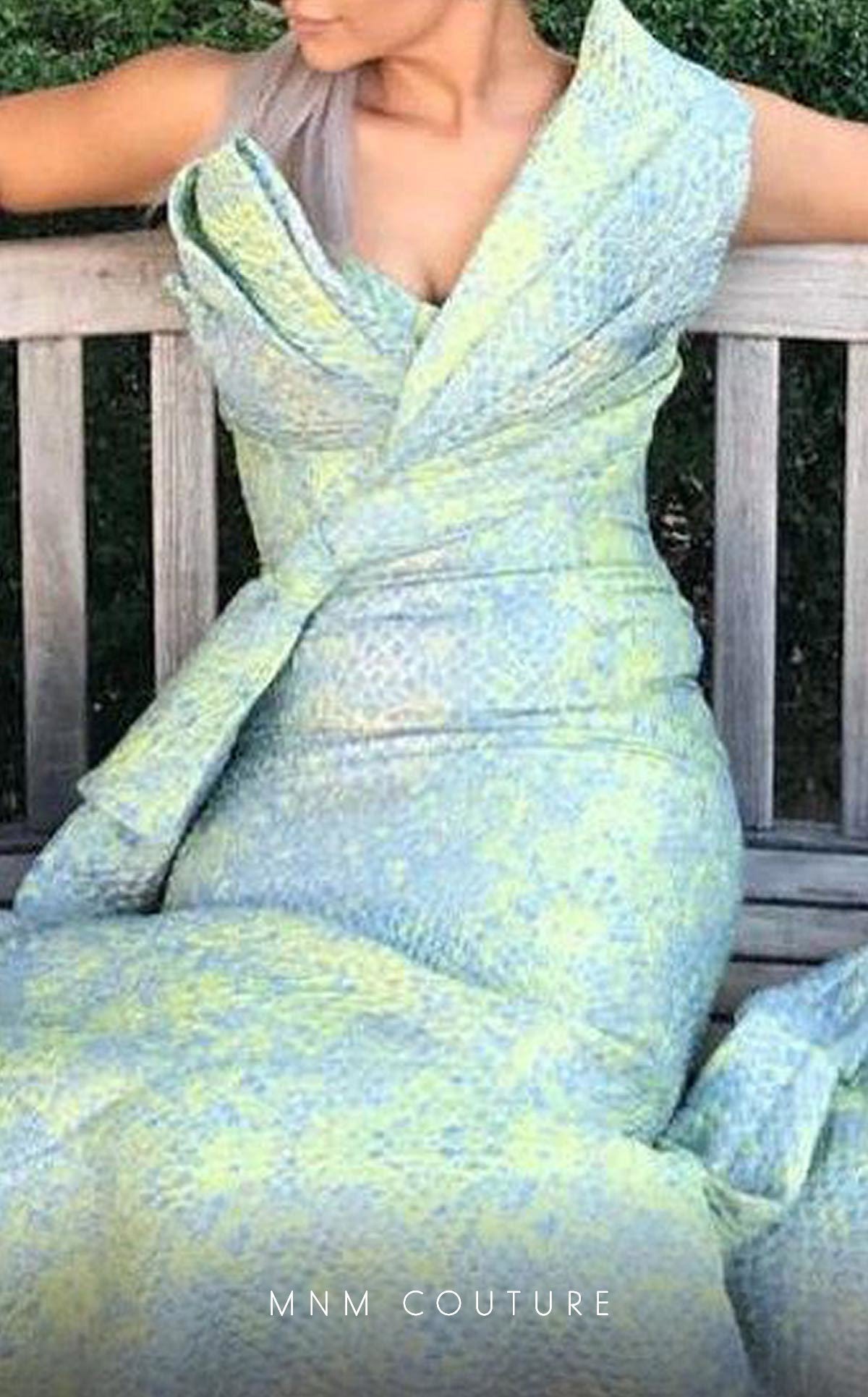 Formal Dresses Formal Long Mermaid Ruffle Evening Prom Dress Mint