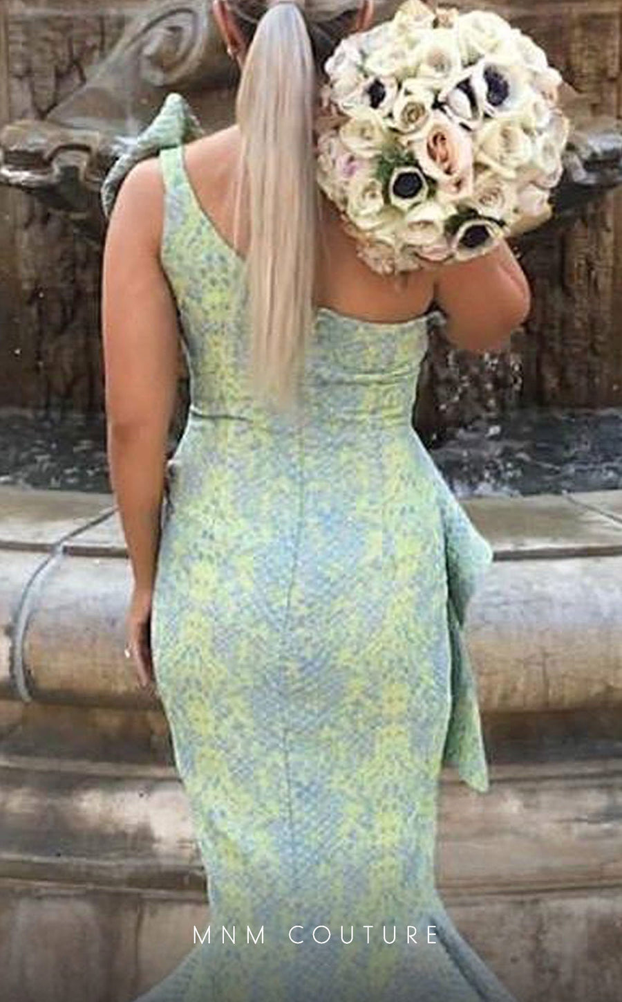 Formal Dresses Formal Long Mermaid Ruffle Evening Prom Dress Mint