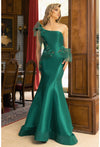 Prom Dresses Floral Mermaid Long Formal Prom Dress Emerald