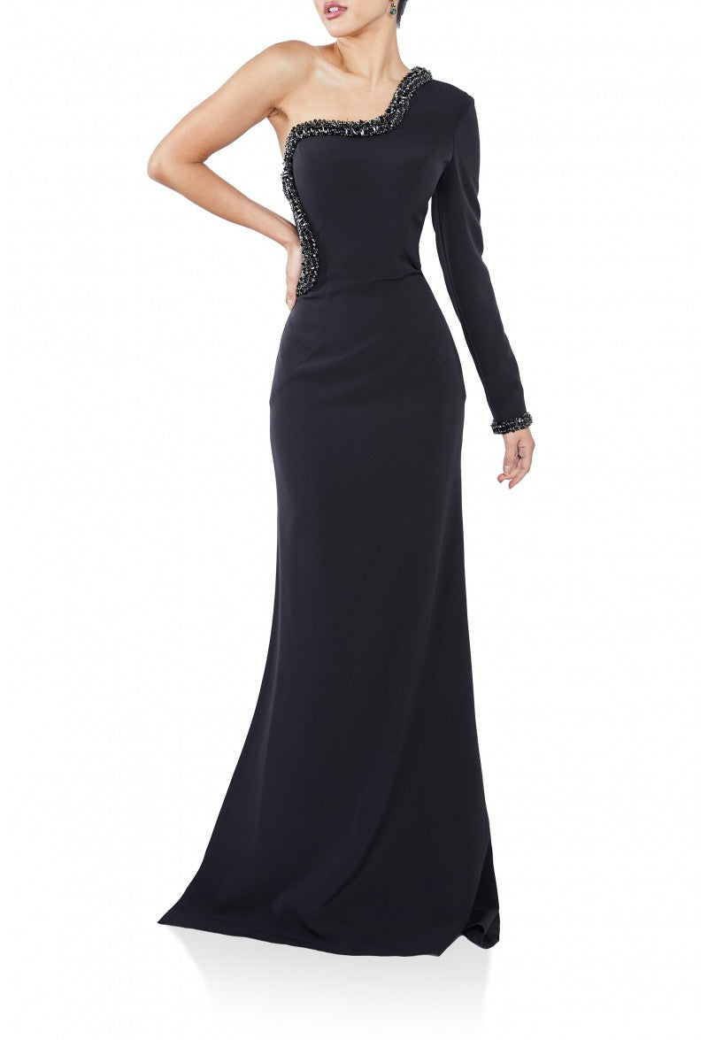 Formal Dresses Long Formal Fitted Dress Black
