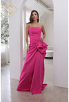 Prom Dresses Ruffle Long Prom Formal Dress Fuchsia