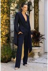 Pant Suit Beaded Long Pant Suit Navy