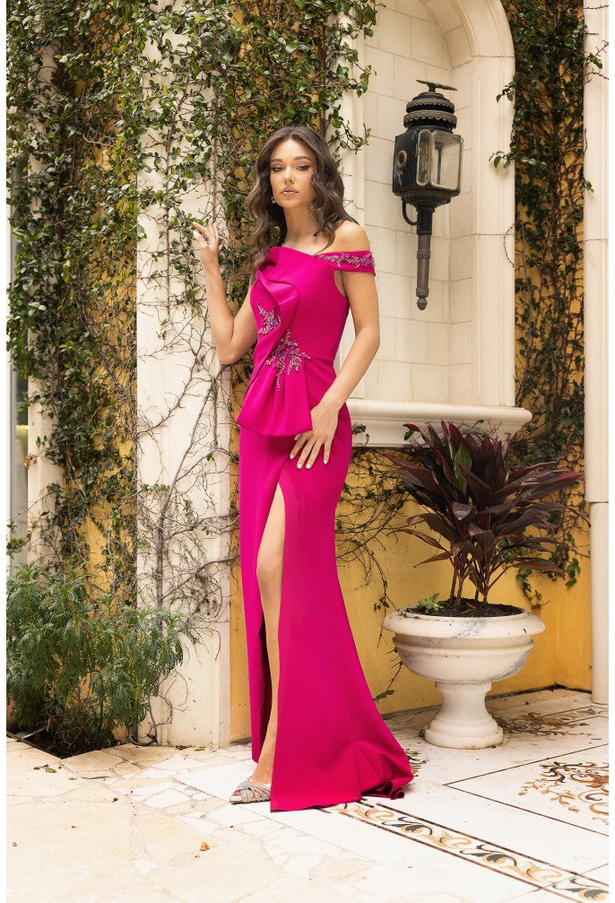 Formal Dresses Beaded Long Evening Formal Dress Wine