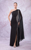 Prom Dresses Long Slit Formal Prom Dress Black