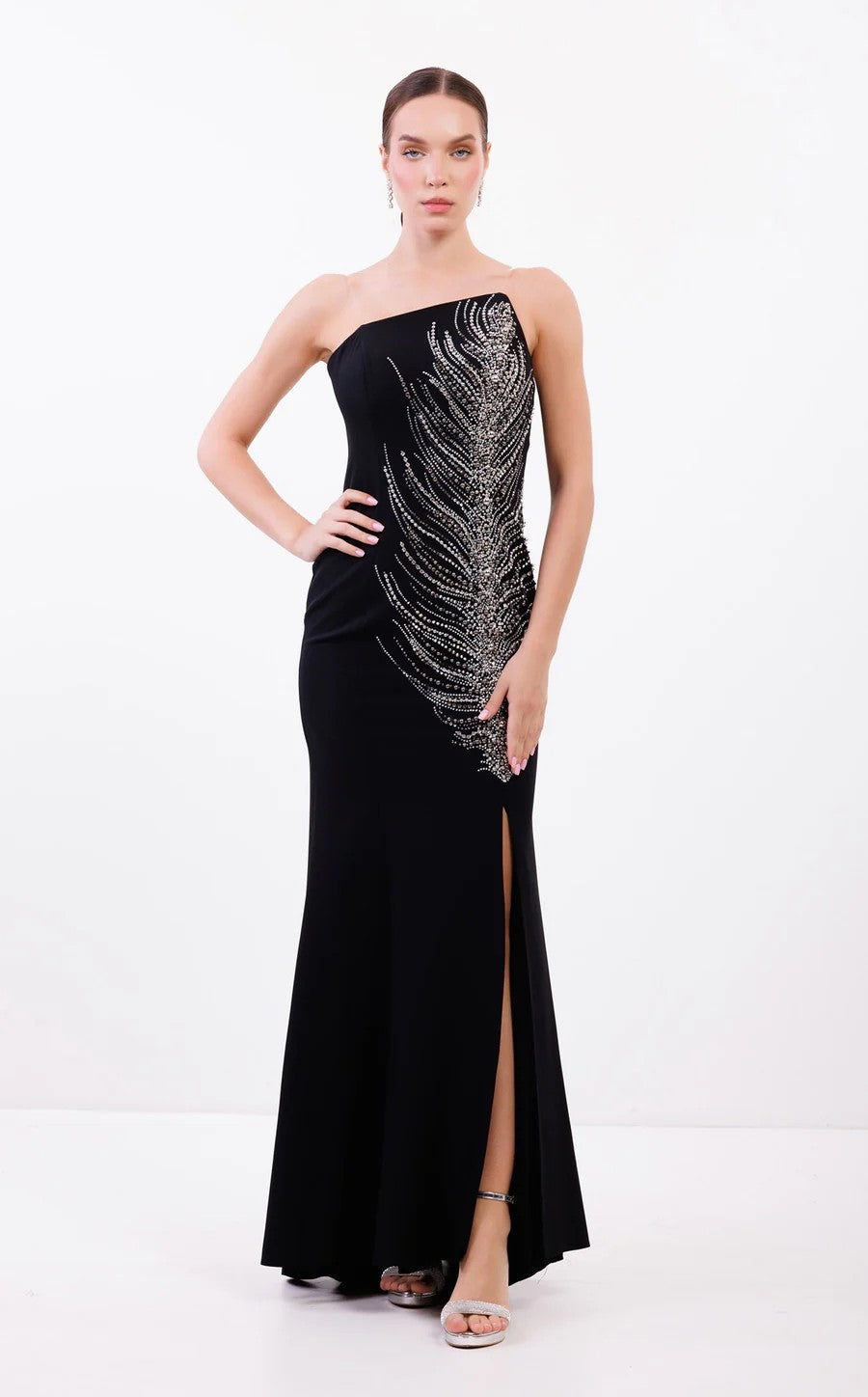 Prom Dresses Long Formal Prom Fitted Dress Black