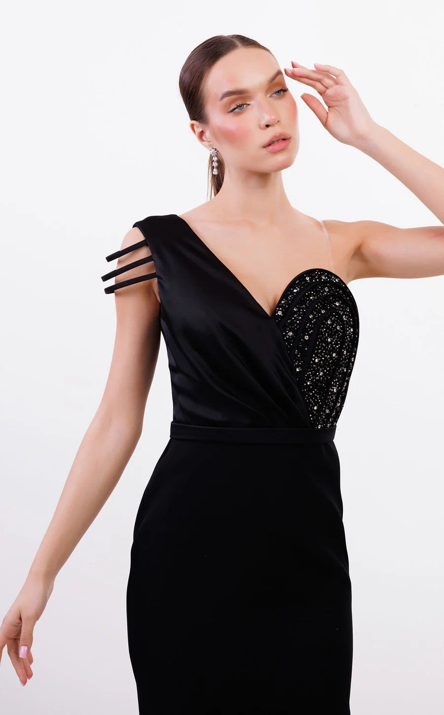 Prom Dresses Prom Long Formal Pleated Dress Black