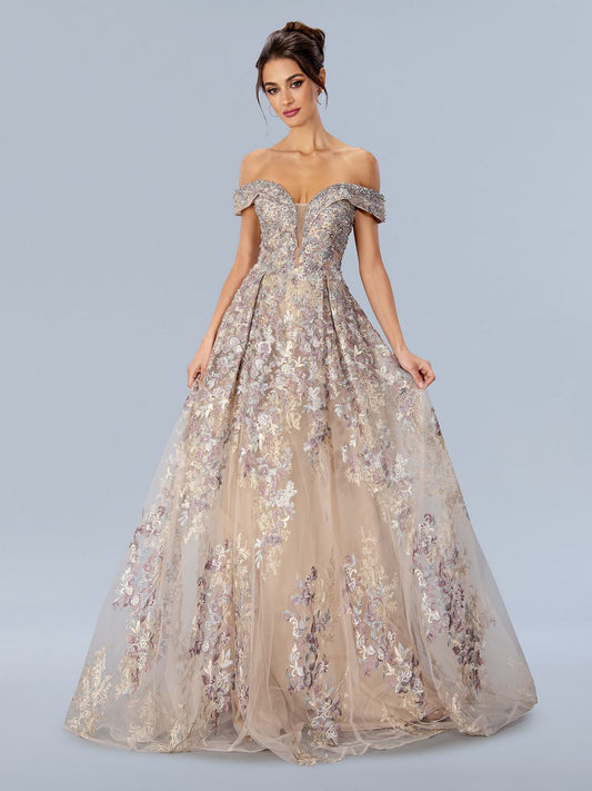 Formal Dresses Long Formal Floral Prom Dress Multi