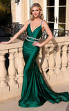 Prom Dresses Long Fitted Formal Mermaid Evening Prom Dress Hunter