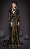 Formal Dresses Fitted Lace Long Formal Evening Dress Black