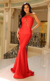 Prom Dresses Long Formal Prom Evening Fitted Dress Red