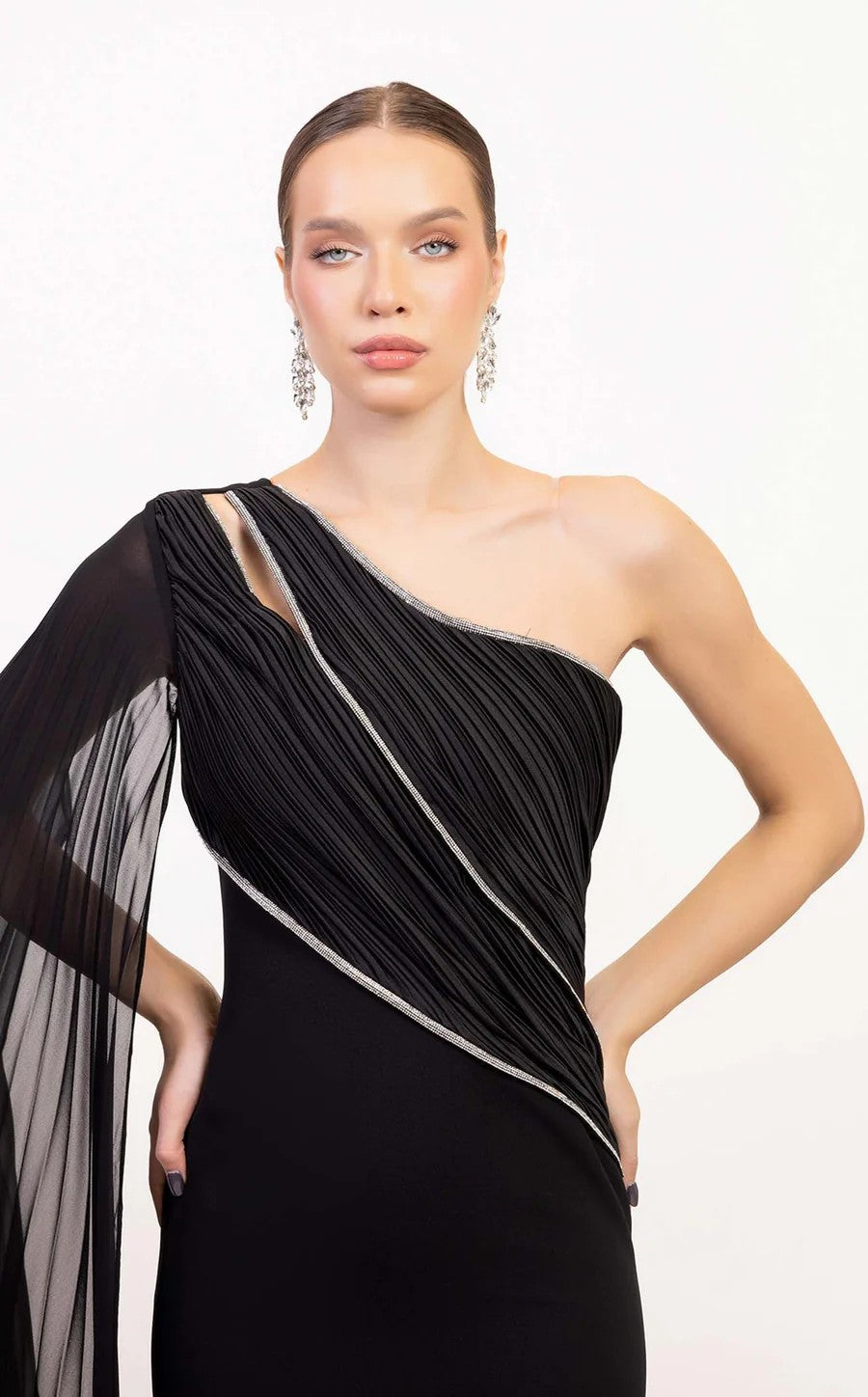 Prom Dresses Long Prom Formal Fitted Evening Dress Black