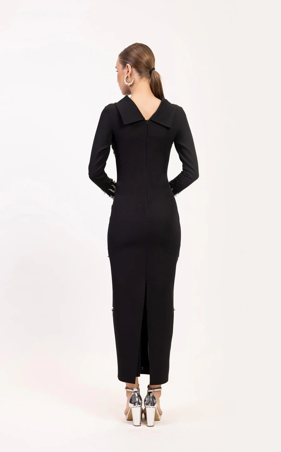 Formal Dresses Long Sleeve Formal Evening Dress Black