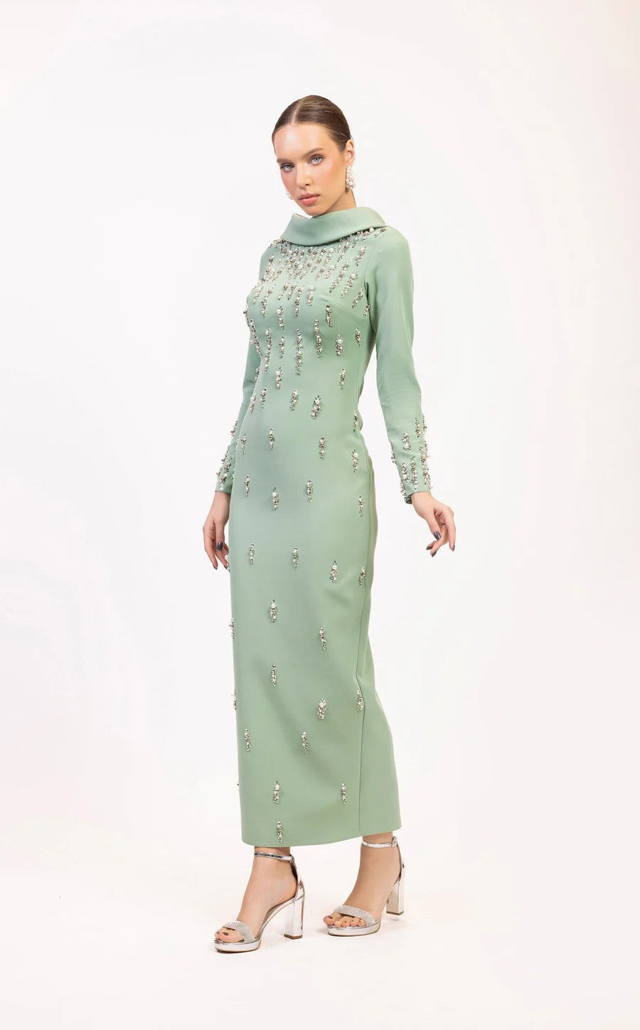 Formal Dresses Long Sleeve Formal Evening Dress Mint