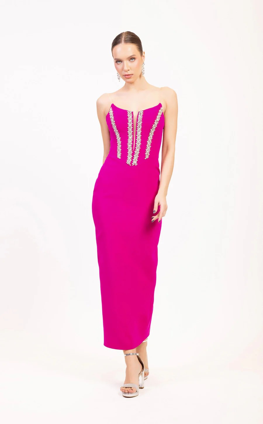Prom Dresses Prom Long Formal Fitted Evening Dress Fuchsia