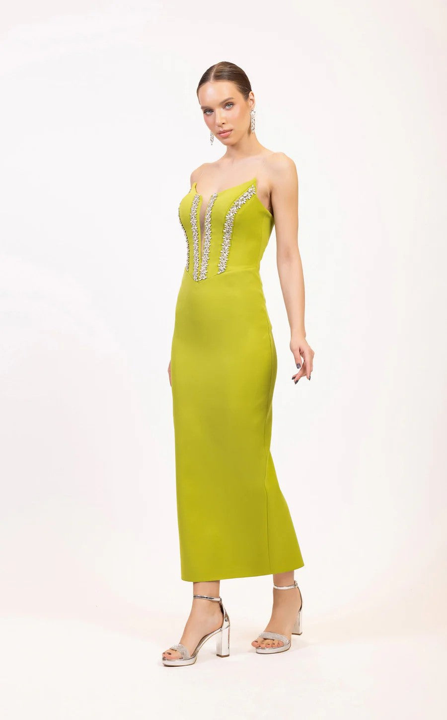 Prom Dresses Prom Long Formal Fitted Evening Dress Olive