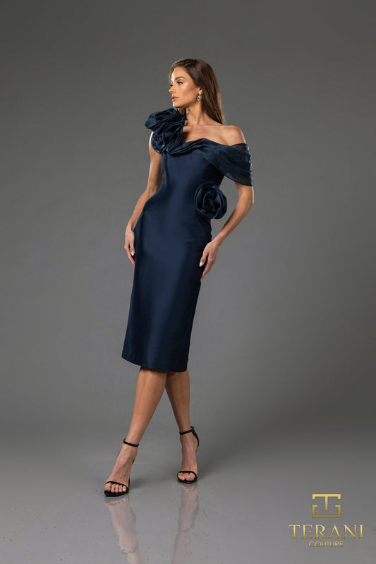 Cocktail Dresses hort Bodycon Fitted Cocktail Dress Navy