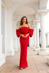 Formal Dresses Long Fitted Formal Evening Dress Red