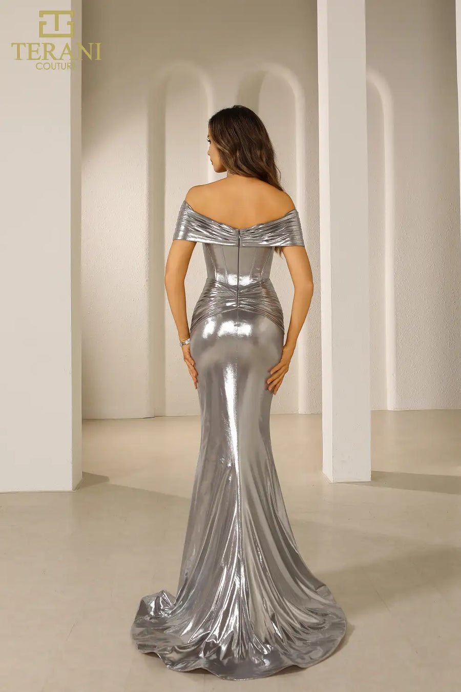 Formal Dresses Mermaid Long Formal Sequins Evening Dress Silver