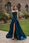 Formal Dresses Long Formal A Line Evening Prom Dress Blue