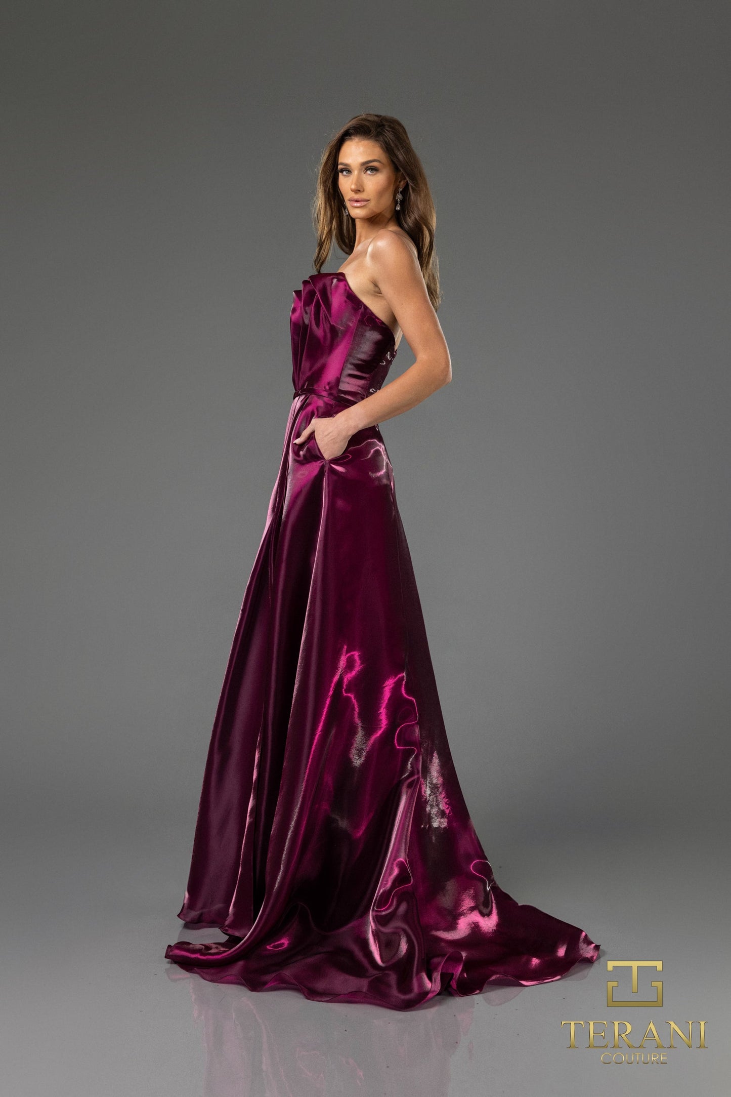 Formal Dresses Long Formal A Line Evening Prom Dress  Wine